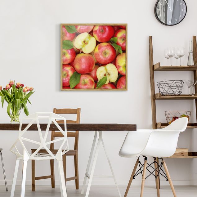 Wandbilder Modern Saftige Äpfel