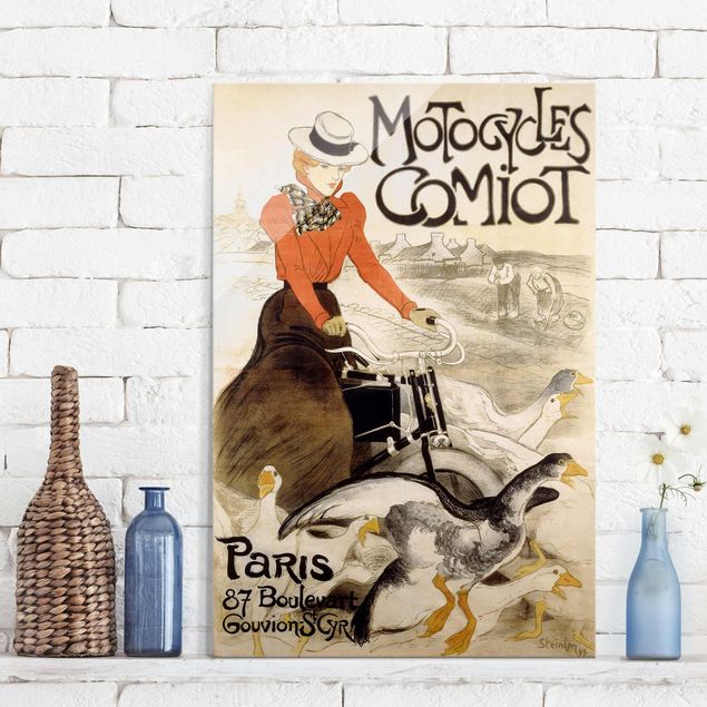 Kunstkopie Théophile-Alexandre Steinlen - Werbeplakat für Motorcycles Comiot
