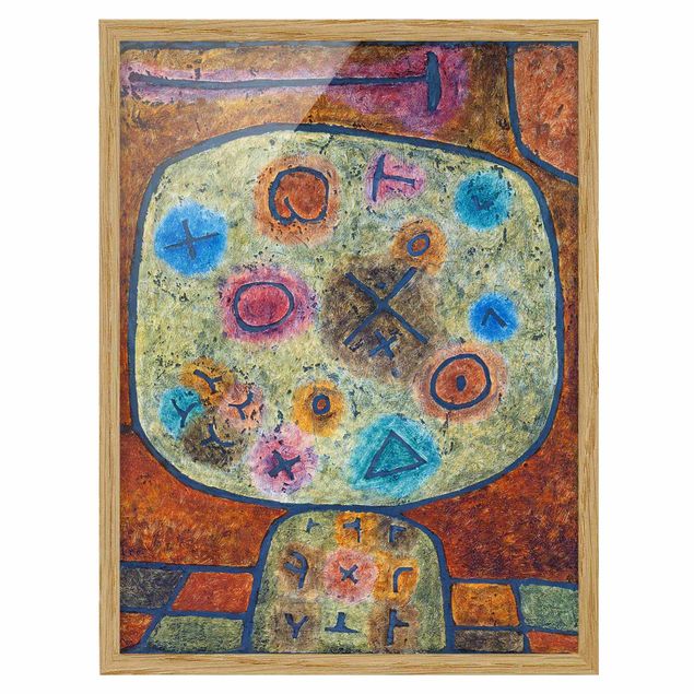 Wandbilder Kunstdrucke Paul Klee - Blumen in Stein
