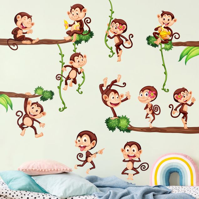 Wandtattoo Affen Affen des Dschungels
