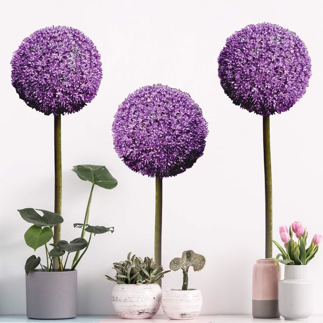 Küche Dekoration Allium Kugel-Blüten 3er Set