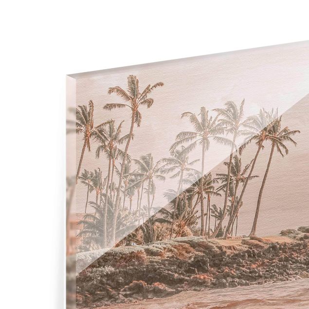 Glasbilder Landschaften Aloha Hawaii Strand