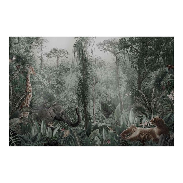 Fototapete modern Antiker Dschungel