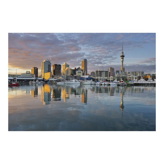 Mirau Bilder Auckland Skyline Sonnenuntergang
