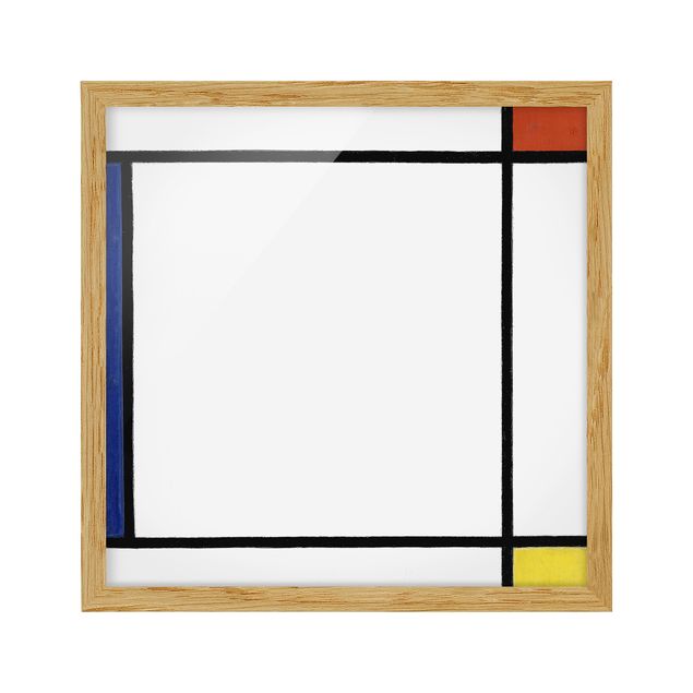 Gerahmte Bilder Abstrakt Piet Mondrian - Komposition III