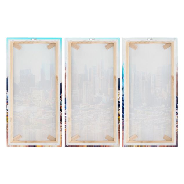 Wandbilder Modern Manhattan Skyline Urban Stretch