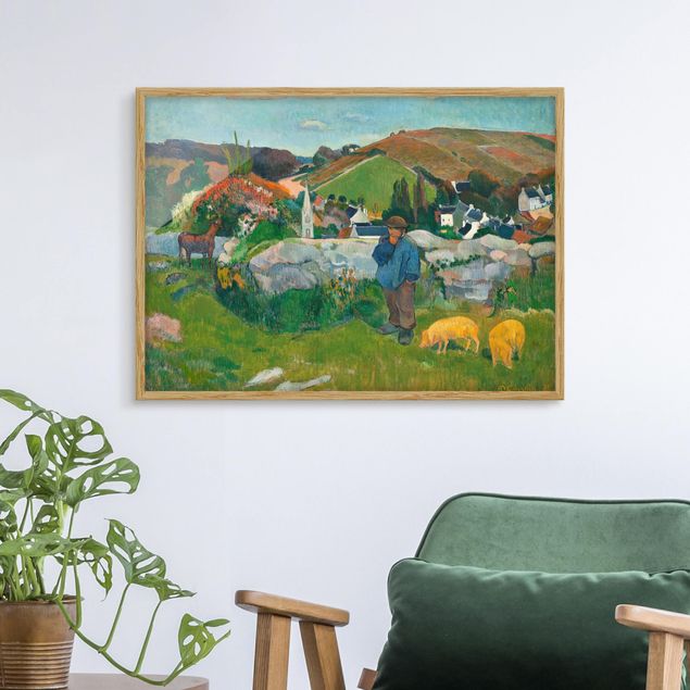 Impressionismus Bilder kaufen Paul Gauguin - Der Schweinehirt