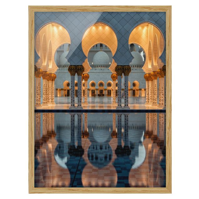Wandbilder Muster Reflexionen in der Moschee