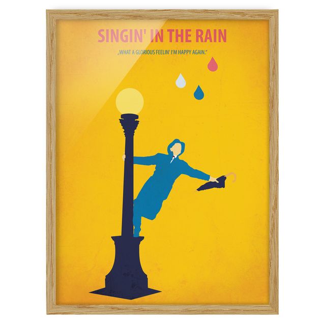 Wandbilder Portrait Filmposter Singing in the rain