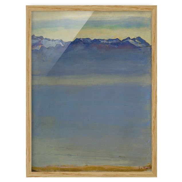 Wandbilder Landschaften Ferdinand Hodler - Genfer See mit Alpen