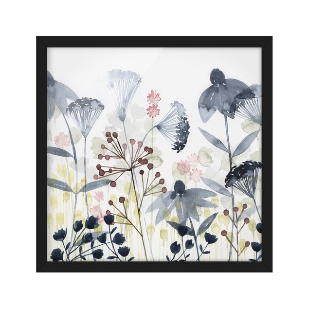 Wandbilder Blumen Wildblumen Aquarell I