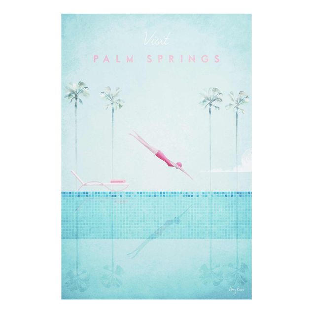 Wandbilder Türkis Reiseposter - Palm Springs
