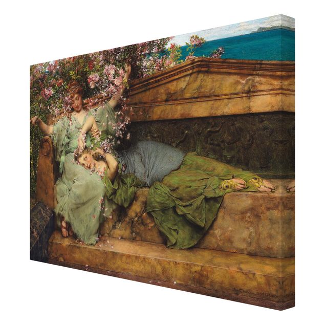 Wandbilder Blumen Sir Lawrence Alma-Tadema - Im Rosengarten