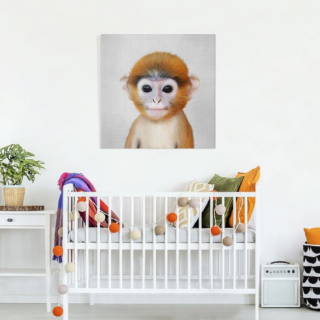 Wandbilder Affen Baby Affe Anton