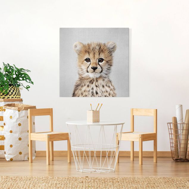 Leiwandbild Katze Baby Gepard Gino
