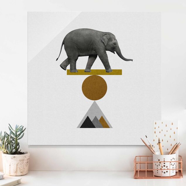 Küche Dekoration Balancekunst Elefant