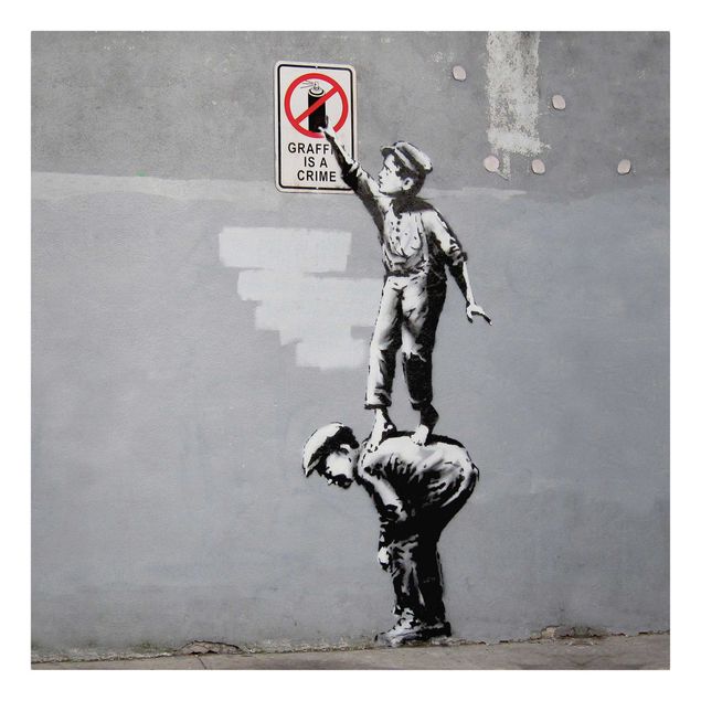 schöne Bilder Graffiti Is A Crime - Brandalised ft. Graffiti by Banksy