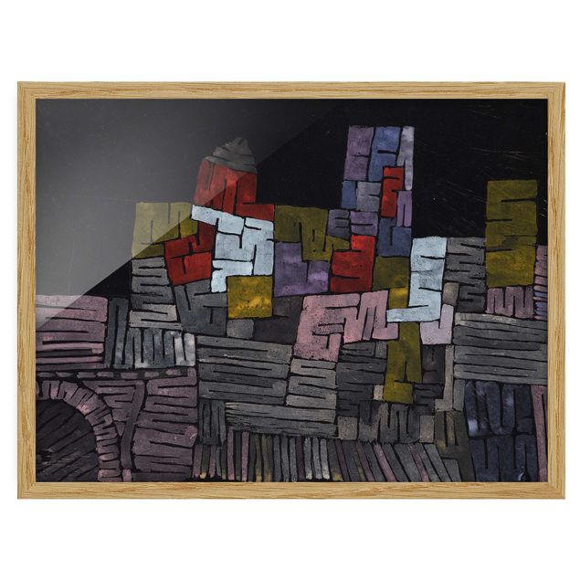 Gerahmte Bilder Abstrakt Paul Klee - Altes Gemäuer