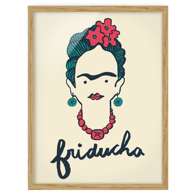 Wandbilder Blumen Frida Kahlo - Friducha