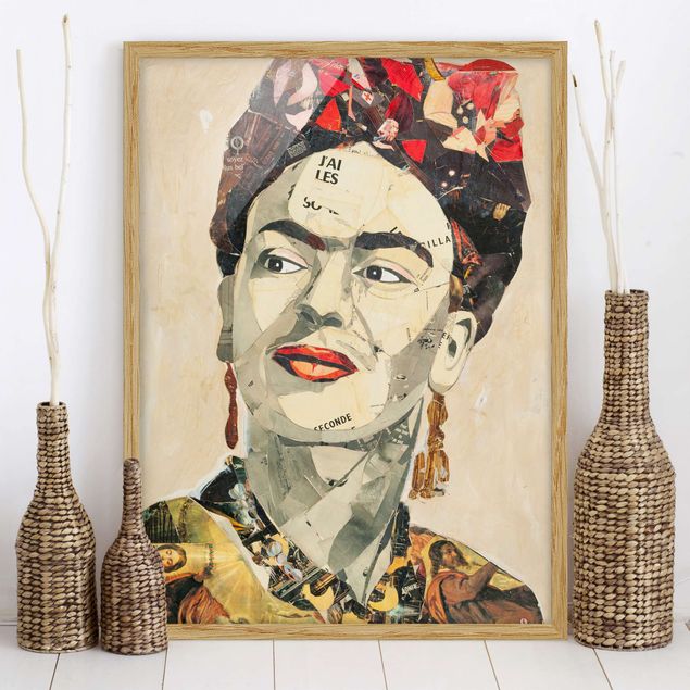 Wanddeko Küche Frida Kahlo - Collage No.2