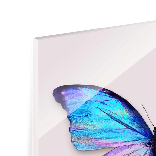 Wandbilder Modern Holografischer Schmetterling