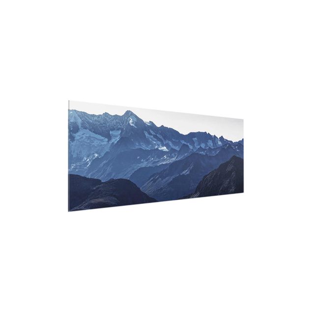 Wandbilder Landschaften Blaues Bergpanorama