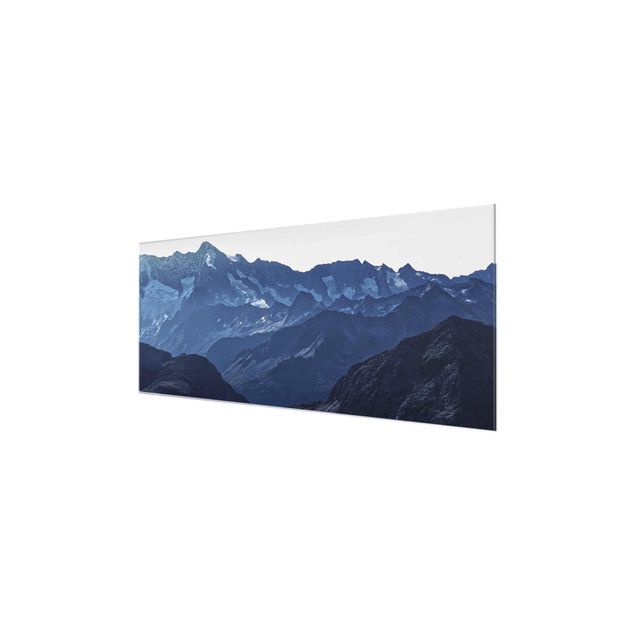 Wandbilder Natur Blaues Bergpanorama