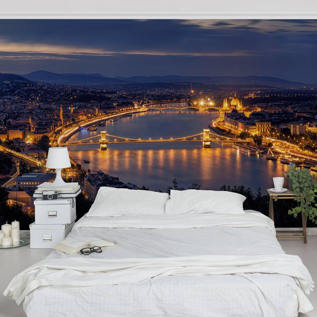 Tapeten Modern Blick über Budapest