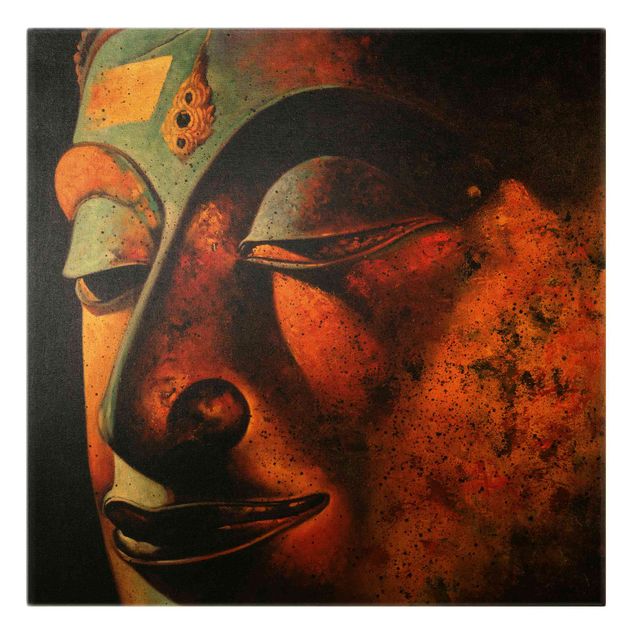 Wandbilder Orange Bombay Buddha