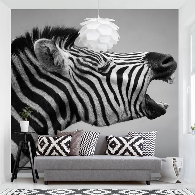 Wanddeko Küche Brüllendes Zebra II