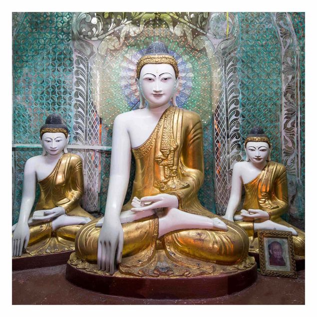 Fototapete - Buddha Statuen