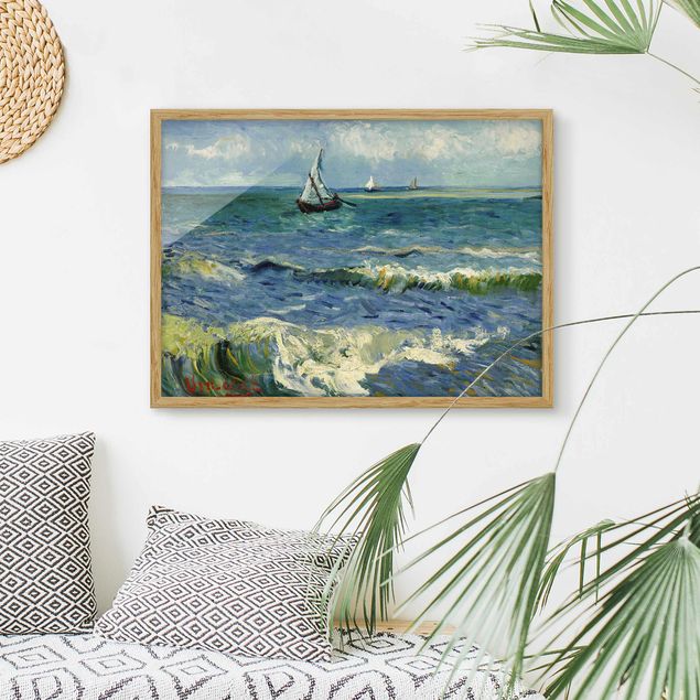 Strandbilder mit Rahmen Vincent van Gogh - Seelandschaft