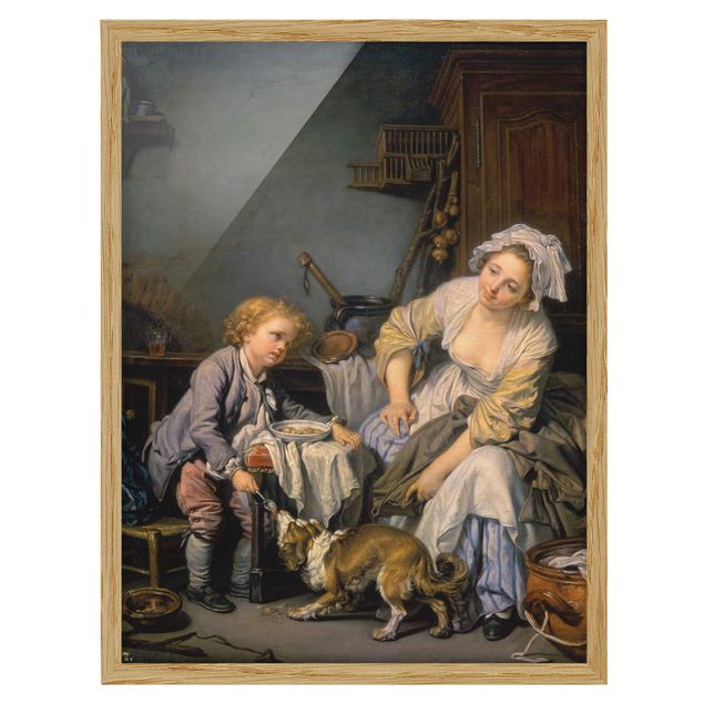 Wandbilder Landschaften Jean Baptiste Greuze - Das verwöhnte Kind