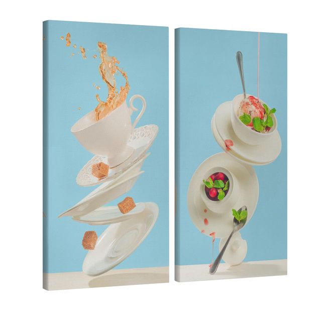 Wandbilder Fliegende Tassen