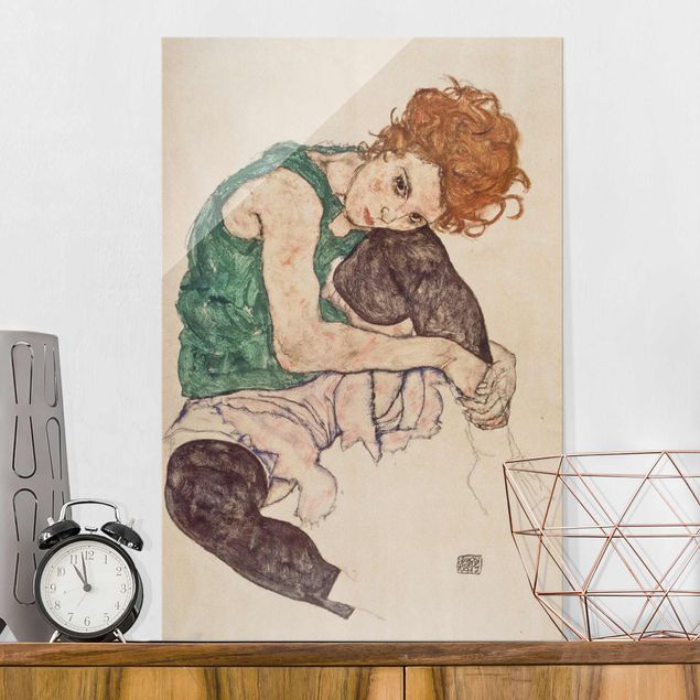 Bilder Egon Schiele - Sitzende Frau mit hochgezogenem Knie