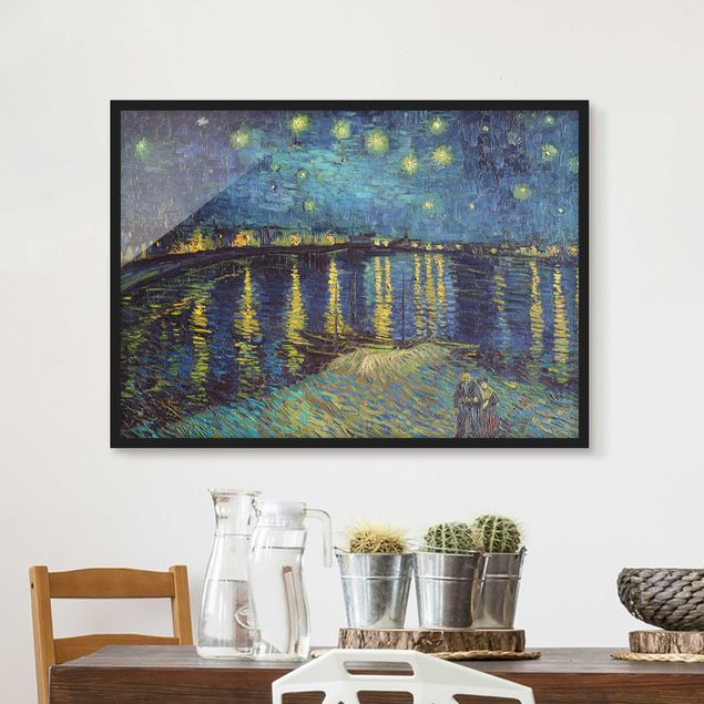 Küchen Deko Vincent van Gogh - Sternennacht über der Rhône