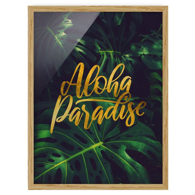 Wandbilder Floral Dschungel - Aloha Paradise