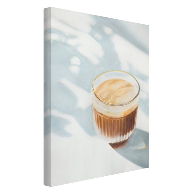 Wandbilder Modern Cappuccino zum Frühstück