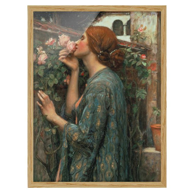 Wandbilder Portrait John William Waterhouse - Die Seele der Rose