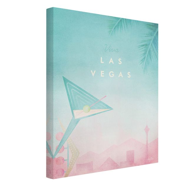 Kunstdrucke auf Leinwand Reiseposter - Viva Las Vegas