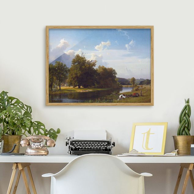 Kunststil Romantik Albert Bierstadt - Flusslandschaft