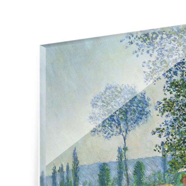 Glasbilder Blumen Claude Monet - Felder im Frühling