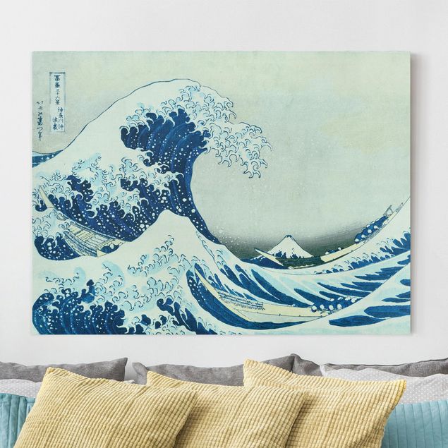 Wanddeko Küche Katsushika Hokusai - Die grosse Welle von Kanagawa