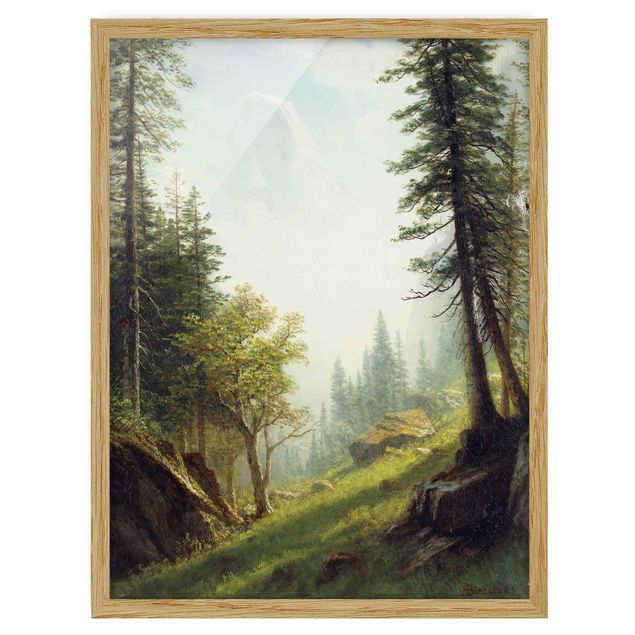 Wandbilder Bäume Albert Bierstadt - In den Berner Alpen