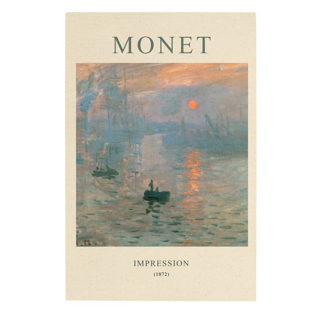 Wandbilder Modern Claude Monet - Impression - Museumsedition