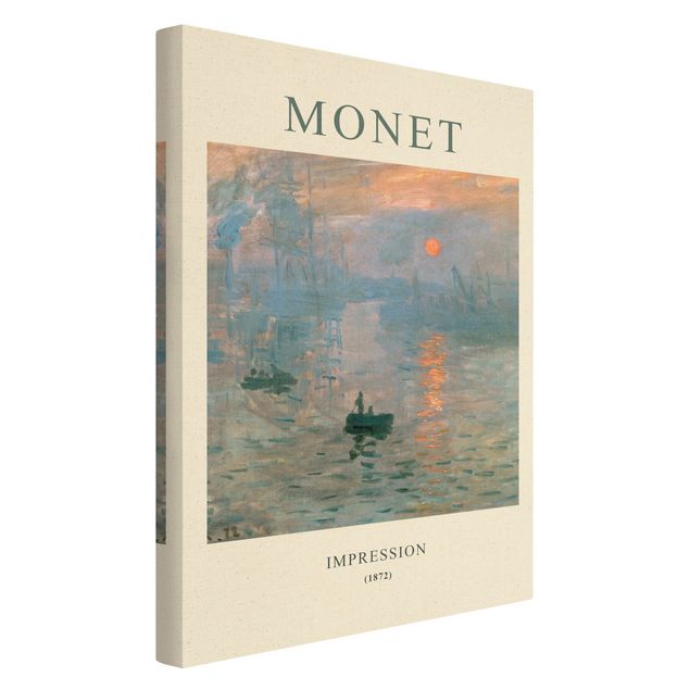 Wandbilder Blau Claude Monet - Impression - Museumsedition
