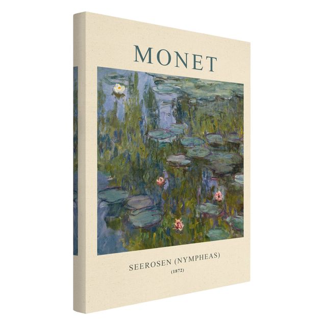 Wandbilder Blumen Claude Monet - Seerosen (Nympheas) - Museumsedition