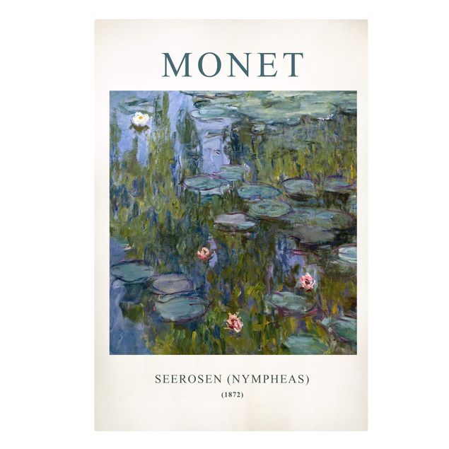 Wandbilder Floral Claude Monet - Seerosen (Nympheas) - Museumsedition