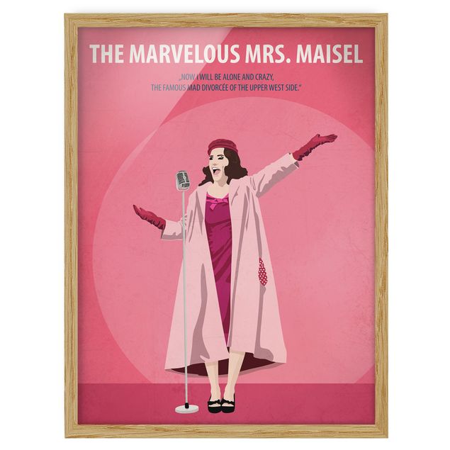 Wandbilder Modern Filmposter The Marvelous Mrs Maisel