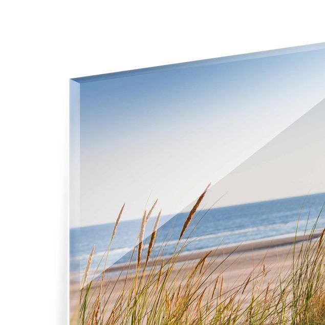 Glasbilder Landschaften Stranddüne am Meer